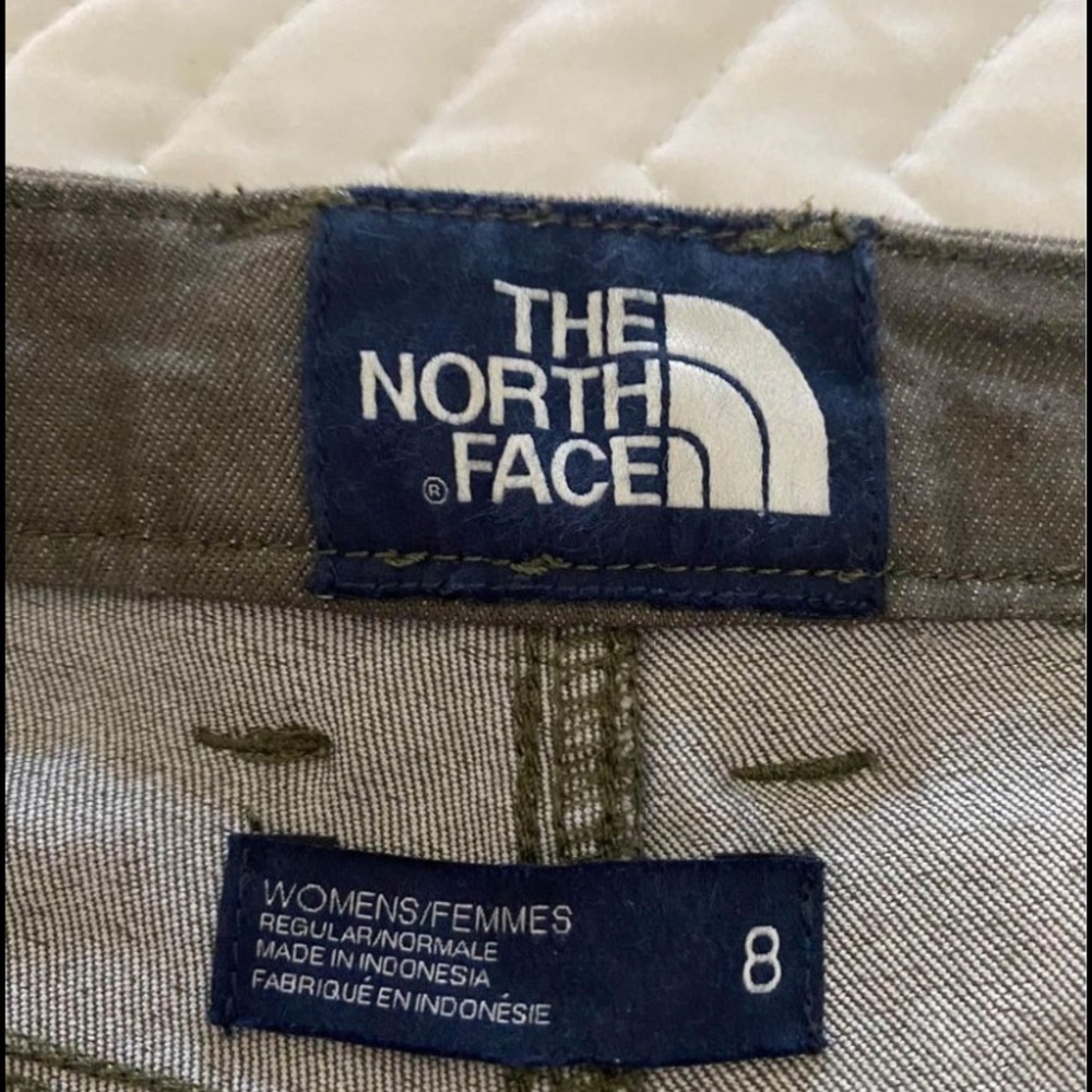 Woman north face pants olive